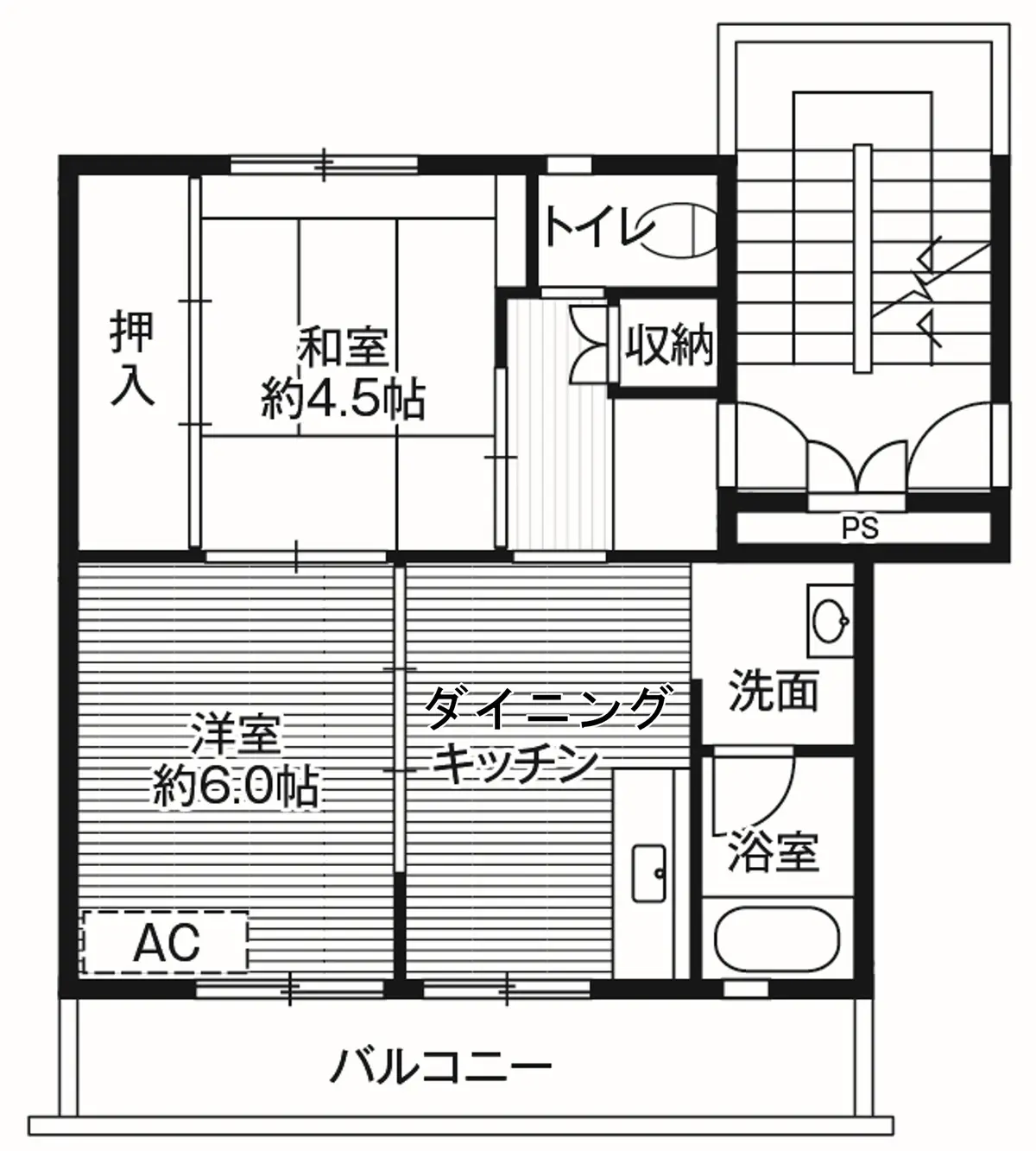 1-504 南東向き(1号棟 / 5階部分)