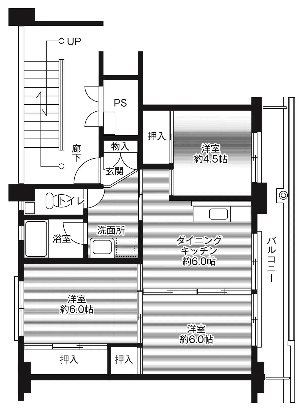 1-507 南東向き(1号棟 / 5階部分)