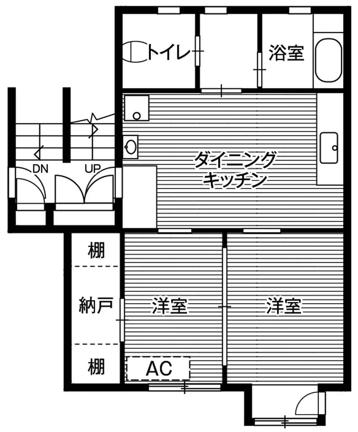 1-106 南東向き(1号棟 / 1階部分)