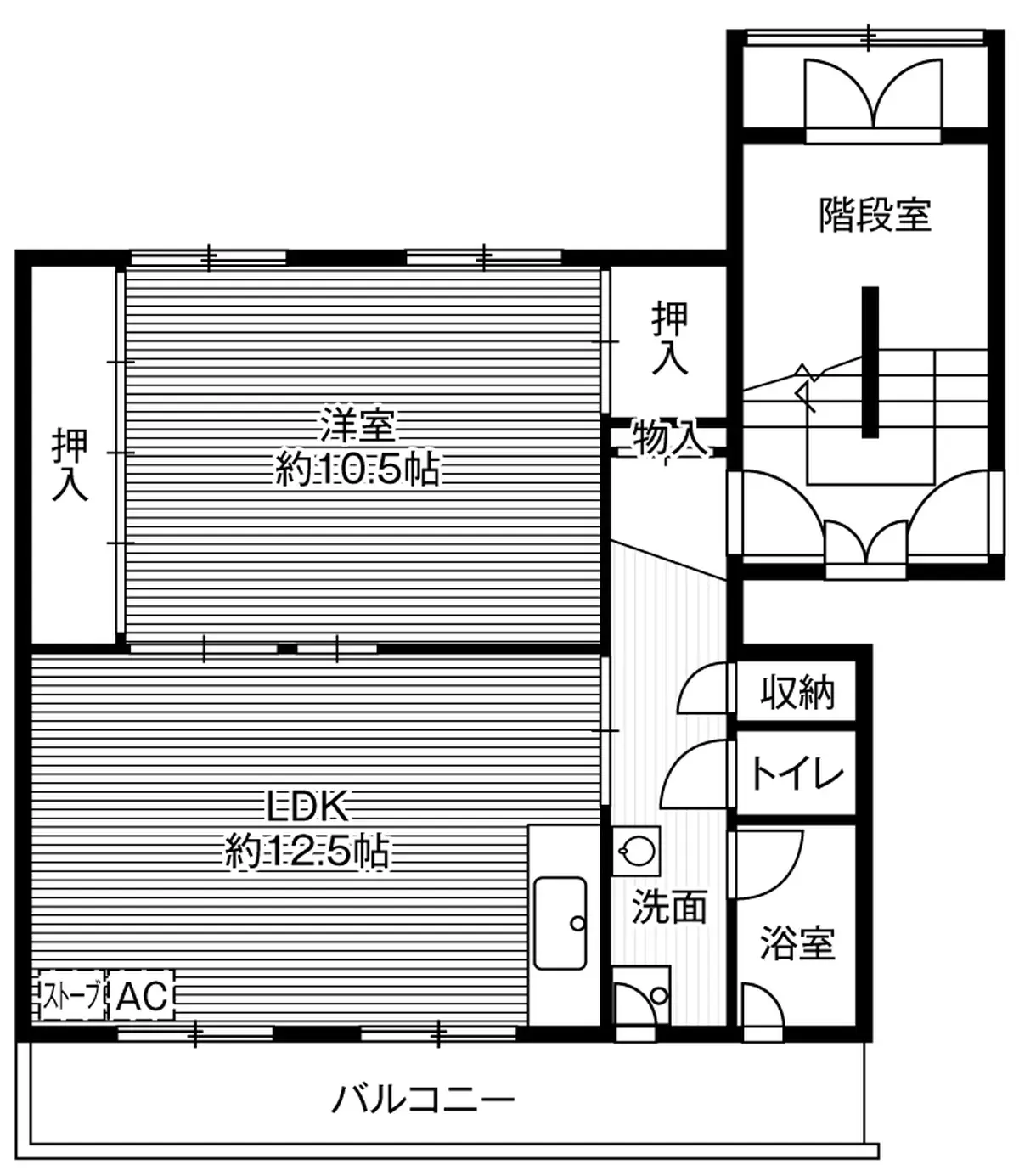 1-502 南向き(1号棟 / 5階部分)