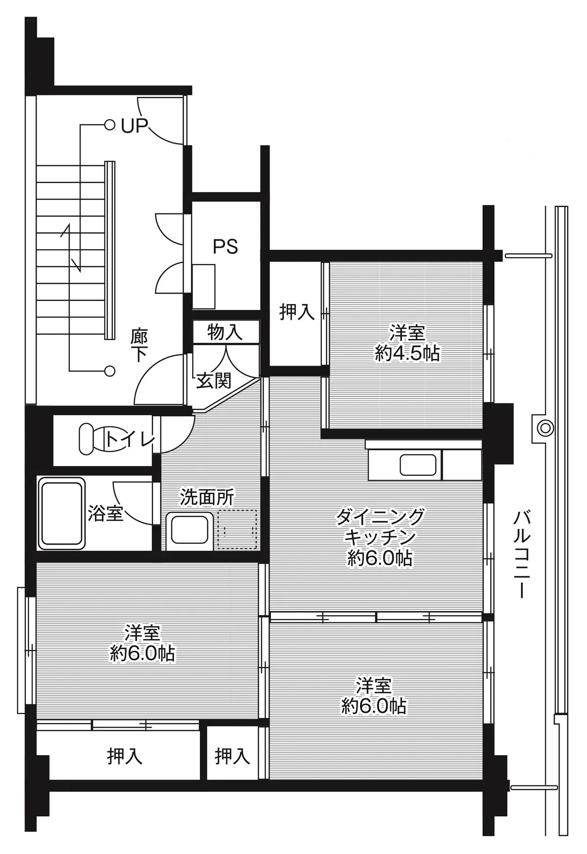 4-304 南向き(4号棟 / 3階部分)